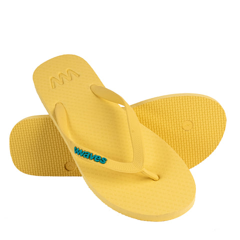 Yellow Classic Flip Flops, Unisex