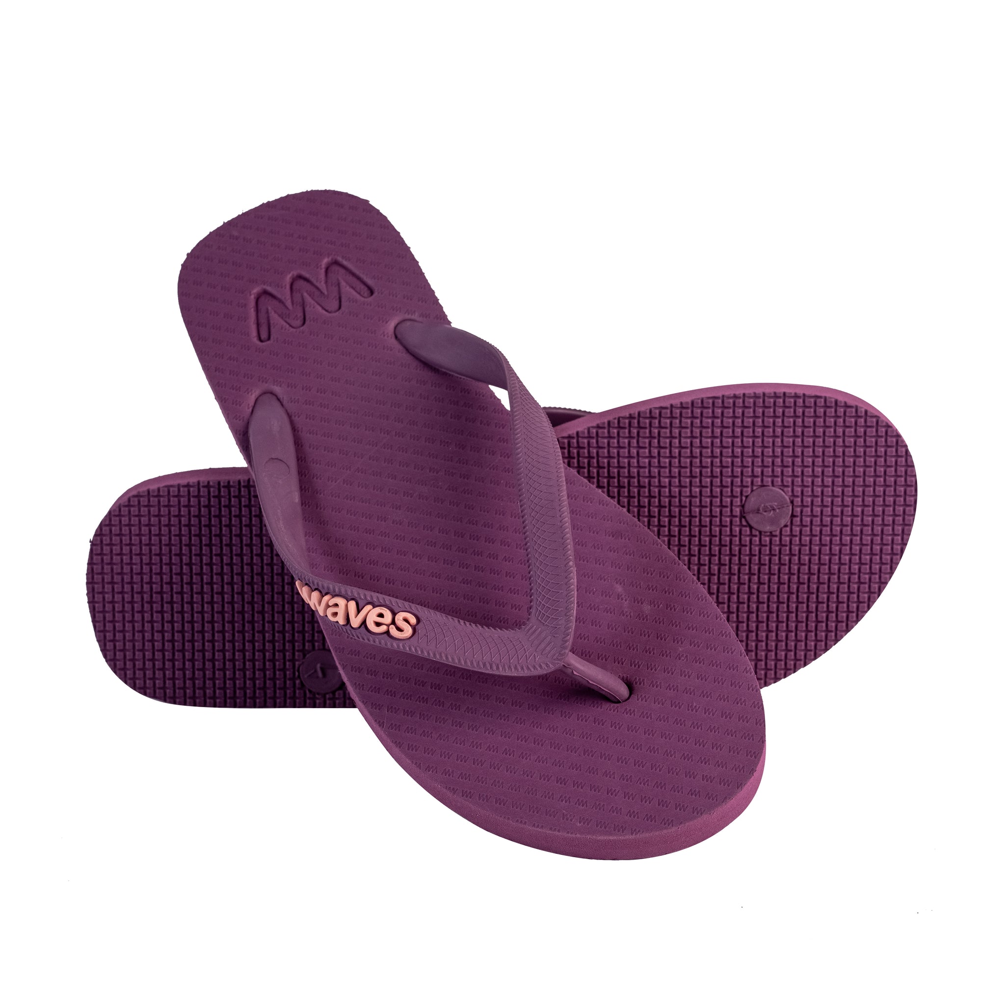 Purple Classic Flip Flops, Unisex