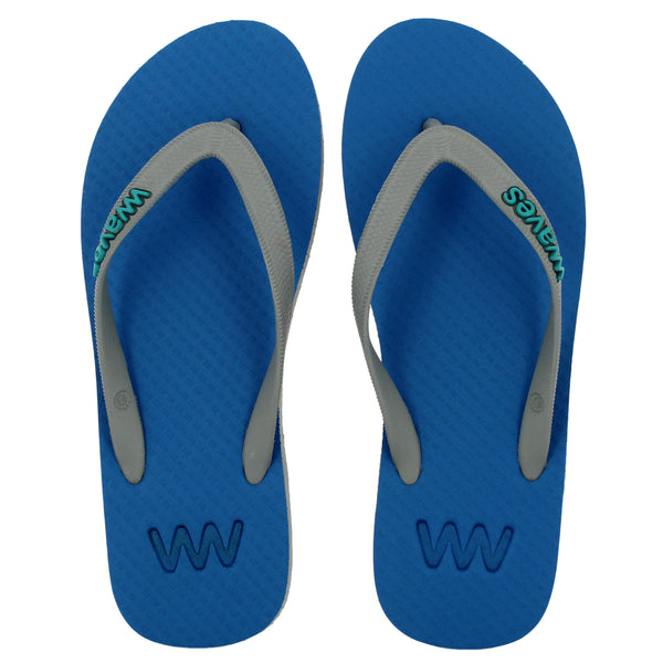Reel Legends Mens Lighthouse Flip-Flop Sandals 8 Money blue