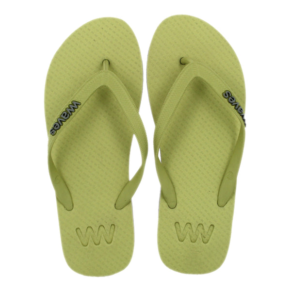 Olive Green and Gray Twofold Flip Flops, Men's