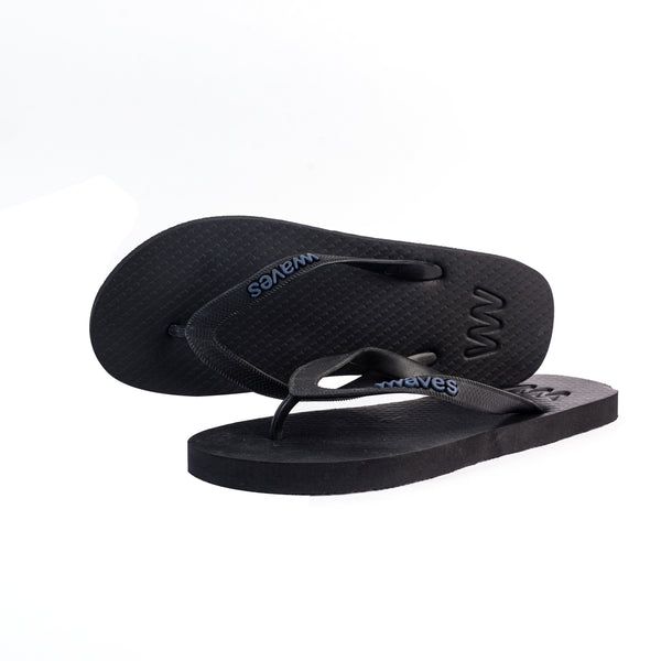 Black Classic Flip Flops, Unisex